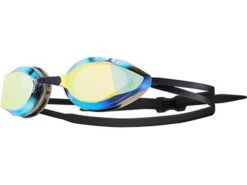 TYR Edge-X Racing Mirror Schwimmbrille Nano Fit - Black-black/gold