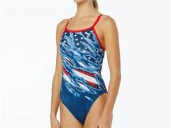 TYR Live Free Badeanzug Diamondfit, Durafast One - 32 Red/white/blue -TYR Store Live20Free20Badeanzug diamondfit redwhiteblue 3