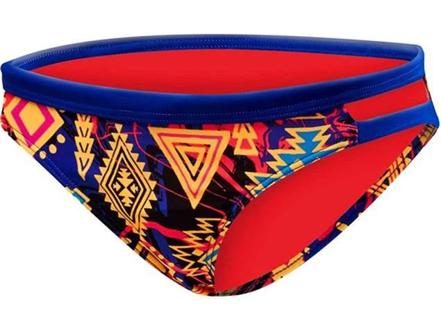 TYR Santa Ana Schwimmbikini Trinity Top + Cove Mini Bikini Bottom - 34 Blue/coral 4 TYR Santa Ana Schwimmbikini Trinity Top + Cove Mini Bikini Bottom - 34 Blue/coral – Bild 4