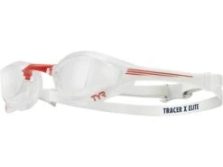 TYR Tracer X Elite Racing Schwimmbrille Adult Fit - Clear/red/navy