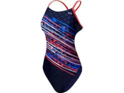 TYR Victorious Diamondfit Badeanzug Red/white/blue - 36