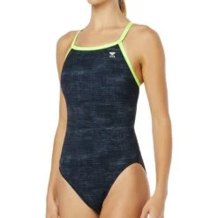 Badeanzug Für Damen TYR Sandblasted Diamondfit Schwarz