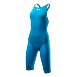 Wettkampfanzug Für Damen TYR Thresher Open Back Blau