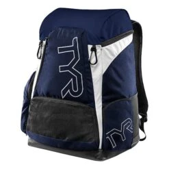 TYR Alliance 45L Schwimmrucksack Marineblau Weiß