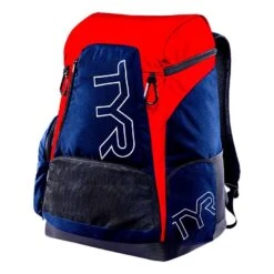 TYR Alliance 45L Schwimmrucksack Blau/rot