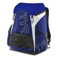 TYR Alliance 45L Schwimmrucksack Blau Weiß