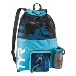 TYR Big Mesh Mummy 40L Rucksack Hellblau