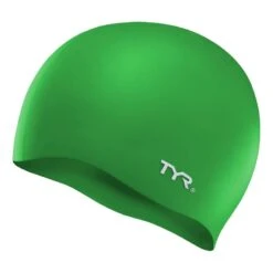 TYR Silicon No Wrinkle Schwimmkappe Grün