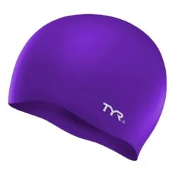 TYR Silicon No Wrinkle Schwimmkappe Lila