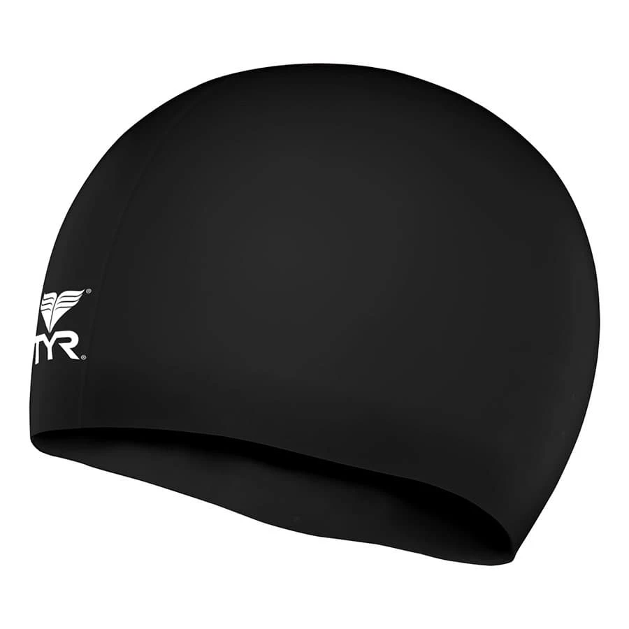 Badekappe TYR Silikon Cap Schwarz Kind 1 Badekappe TYR Silikon Cap Schwarz Kind