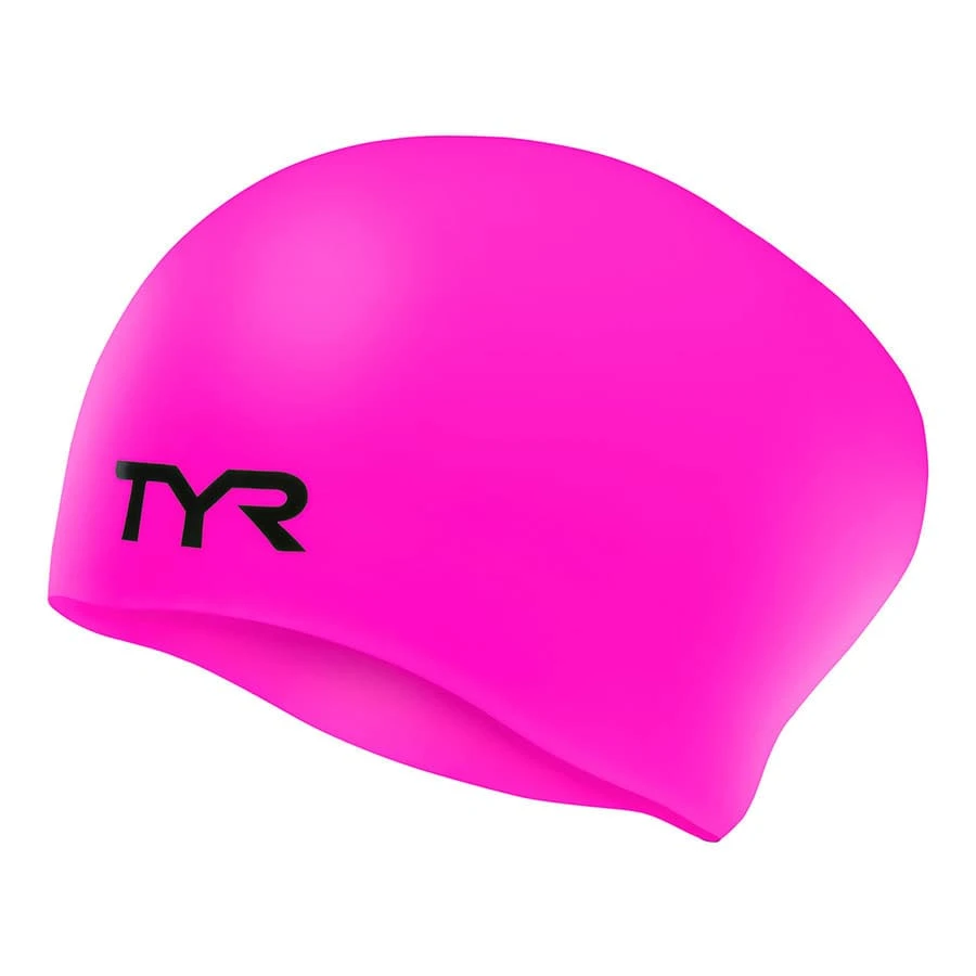 TYR Long Hair Wrinkle Free Kinder Schwimmkappe Rosa 1 TYR Long Hair Wrinkle Free Kinder Schwimmkappe Rosa