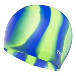 TYR Silicon Multi Color Schwimmkappe Blau/grün