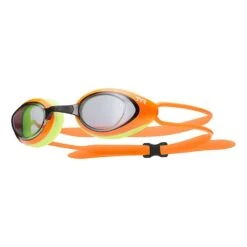 Schwimmbrille TYR Blackhawk Racing Orange Mit Rauchgläsern