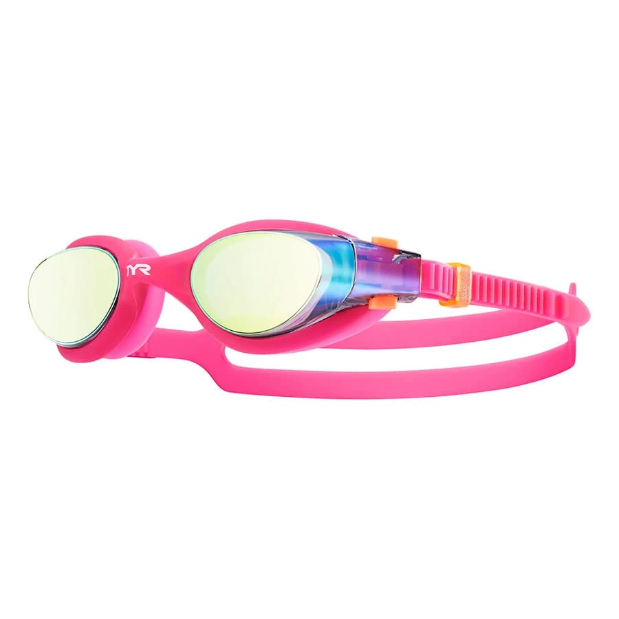 TYR Vesi Damen Schwimmbrille Rosa Mit Gold-verspiegelten Gläsern 1 TYR Vesi Damen Schwimmbrille Rosa Mit Gold-verspiegelten Gläsern
