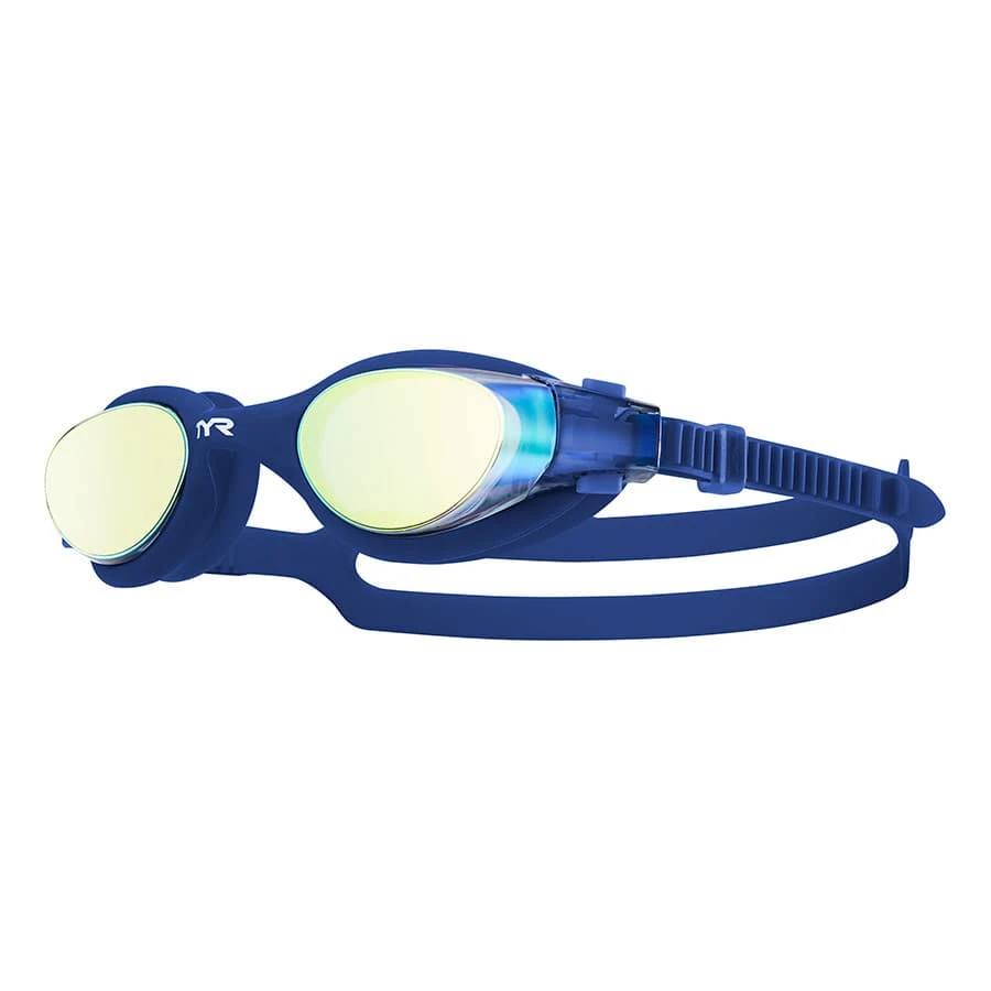 TYR Vesi Schwimmbrille Marine Mit Goldverspiegelten Gläsern 1 TYR Vesi Schwimmbrille Marine Mit Goldverspiegelten Gläsern
