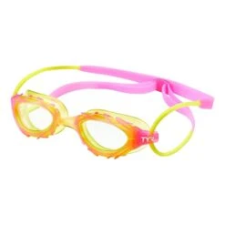 TYR Nest Pro Nano Schwimmbrille Rosa/gelb/orange Mit Transparenten Gläsern