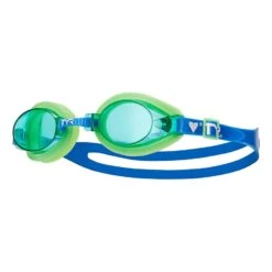 TYR Qualifier Kinder Schwimmbrille Blau/grün Mit Blauen Gläsern