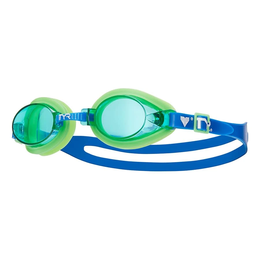 TYR Qualifier Kinder Schwimmbrille Blau/grün Mit Blauen Gläsern 1 TYR Qualifier Kinder Schwimmbrille Blau/grün Mit Blauen Gläsern
