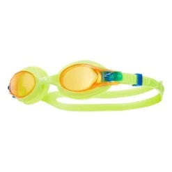 TYR Swimple Kinder Schwimmbrille Grün Mit Orangenen Gläsern