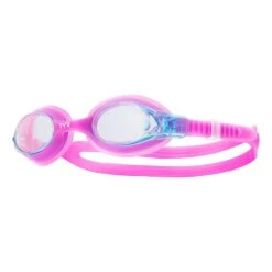 Schwimmbrille TYR Swimple Blau Pink Mit Transparenten Gläsern Kind