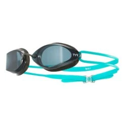 TYR Tracer X Racing Nano Schwimmbrille Türkis-blau Mit Getönten Grauen Gläsern