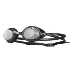 TYR Vecta Racin Schwimmbrille Schwarz Mit Schwarz Getönten Gläsern