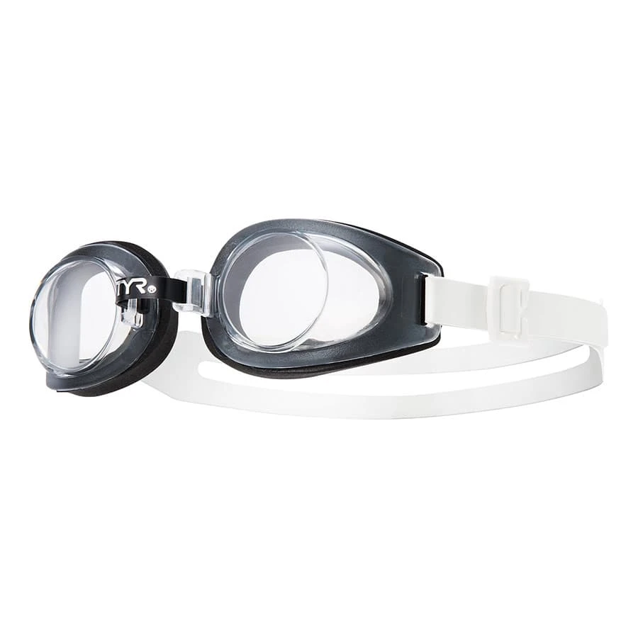 TYR Foam Kinder Schwimmbrille Weiß/schwarz Mit Transparenten Gläsern 1 TYR Foam Kinder Schwimmbrille Weiß/schwarz Mit Transparenten Gläsern